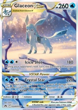 Glaceon VSTAR  – Crown Zenith: Galarian Gallery – Ultra Rare